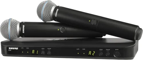 Vista 6 de Sistema de micrófono inalámbrico Shure BLX288/B58 - Vida útil de batería de 14 horas, rango de 300 pies, UHF Incluye (2) micrófonos vocales