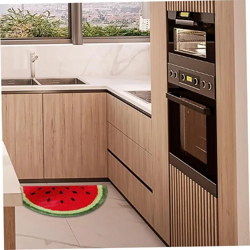 Vista 7 de Tapete de baño de sandía para baño, tapete de ducha antideslizante para verano, tapete de bienvenida de verano, 15.75 x 23.62 pulgadas, bonito