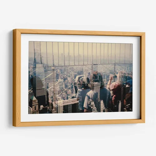 Vista 7 de Canvas Lab The telescope by Raúl Ruz 11 x 7 in Fine Art Framed Print, Frame Color: Black, With Mat