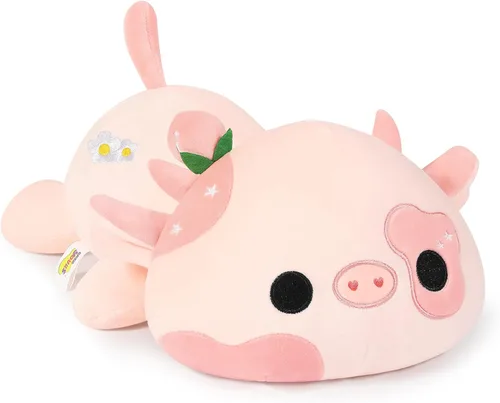 Vista 14 de Onsoyours Lindo peluche de vaca, suave peluche de aguacate amoroso, juguete de peluche esponjoso, almohada de aguacate, regalo para niños
