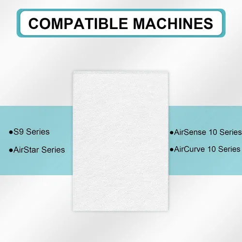 Vista 3 de Paquete de 100 filtros CPAP universales compatibles con ResMed Air 10, Airsense 10, Aircurve 10, serie S9, Airstart y más máquinas CPAP, suministros