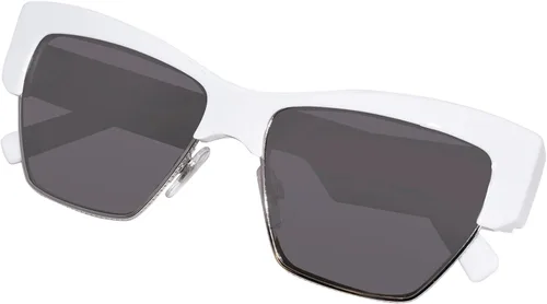 Vista 5 de Dolce & Gabbana Gafas de sol DG 4415 33126G Blanco Gris Claro Espejo Plata, Varios
