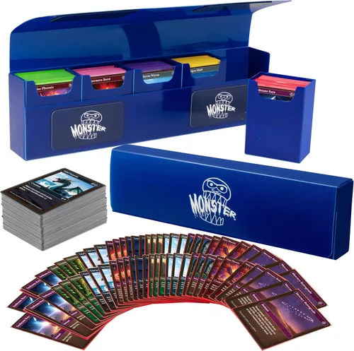Vista 10 de The Hydra - Caja de 5 compartimentos remachados con cierre magnético – Funda para tarjeta de comercio con capacidad para cinco cubiertas – se adapta