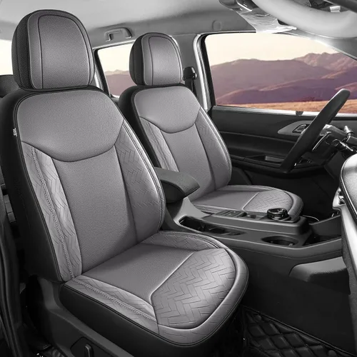 Vista 15 de Red Rain Fundas de cuero para asiento F150, ajuste personalizado para Ford F150 SuperCrew/CrewCab 2015 a 2025 XL XLT STX, camioneta pickup, juego