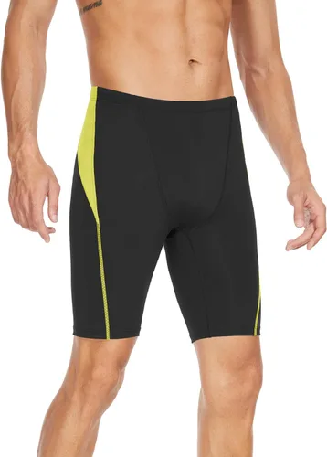 Vista 65 de Traje de baño deportivo competitivo para hombre, traje de entrenamiento de resistencia de carreras, pantalones cortos de natación de secado rápido