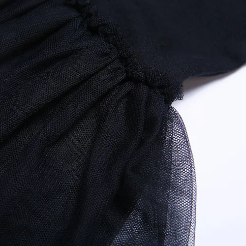 Vista 5 de ROMPERINBOX Romeprinbox - Body de vestido negro para bebé niña