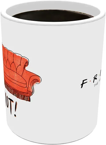 Vista 419 de Trend Setters Friends the Television Show – 25 años – Mercancía oficial – Taza de café o té de cerámica blanca de 11 onzas – perfecta para regalar