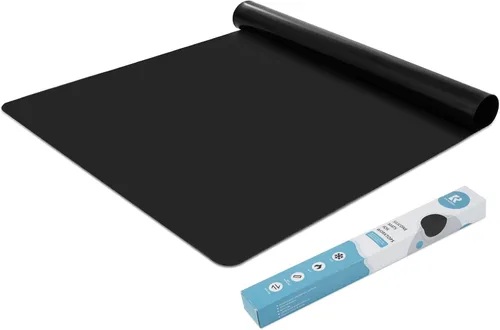Vista 7 de KitchenRaku Tapete de silicona extra grande para protector de encimera de cocina, tapete grueso antiadherente resistente al calor, mantel individual