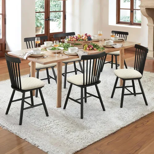 Vista 2 de YISUN Fundas elásticas para asiento de silla de comedor, fundas de asiento extraíbles y lavables para asiento de cocina, fundas de cojín protectoras