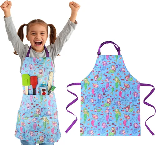Vista 9 de Delantal para niños - cocina, jardinería, artista, pintura, limpieza, horneado, cerámica, chef, cocina, regalo para niños, niñas