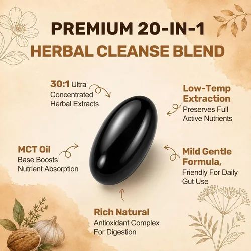 Vista 4 de 20-in-1 Wormwood Black Walnut Clove Parasite Cleanse