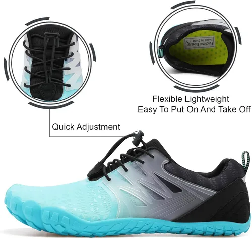 Vista 5 de L-RUN Athletic Water Hiking Shoes Beach Sports Shoes for Swim Toe Shoes Women Men