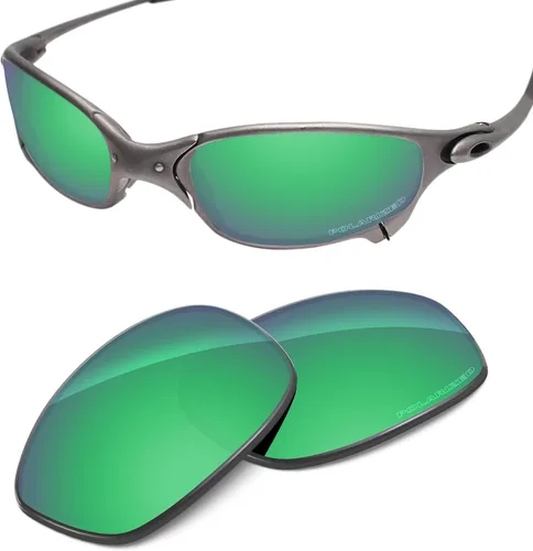 Vista 13 de Lentes de repuesto compatibles con Oakley Juliet Polarized Etched Oro de 24 quilates - Elite Polarizado