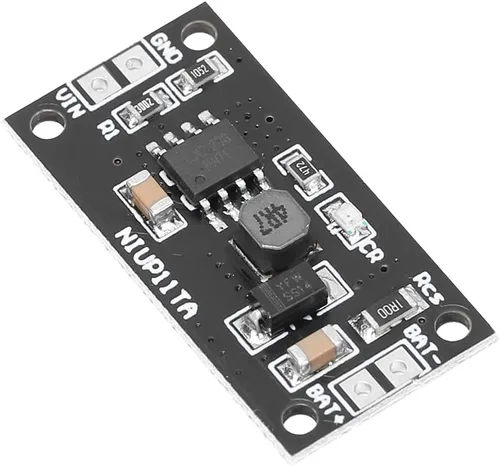 Vista 2 de Eujgoov 2 módulos de cargador de batería NiCd NiMH, 1.2V CC, entrada de 5V, listado UL, negro, 0.591 in x 0.157 in x 0.157 in, cargador de batería