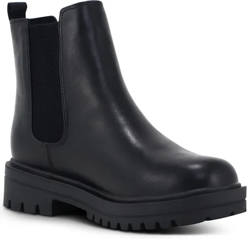 Vista 5 de MARCOREPUBLIC Portland - Botines Chelsea con punta redonda y tacón grueso para mujer