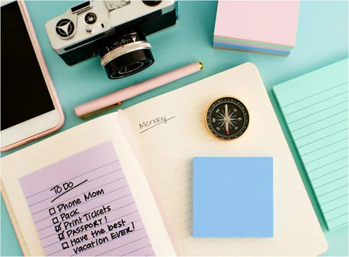 Vista 13 de Post-it Wanderlust Pastels Collection 4621R-4SSNRP) - Notas superadhesivas 100% de papel reciclado, 2 veces más poder de adherencia, 4 x 6 pulgadas