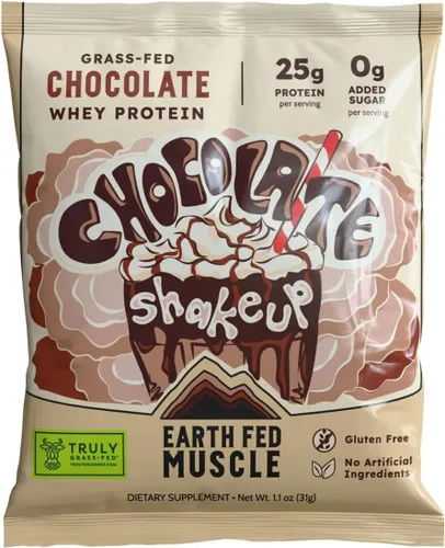 Vista 23 de Earth Fed Muscle Dark Arts - Suero de chocolate negro salado, una porción