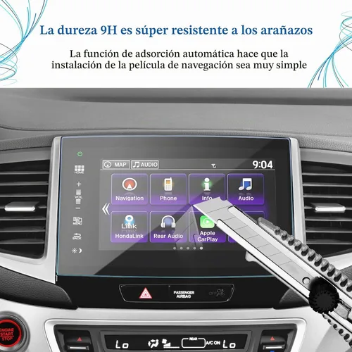 Vista 2 de SKTU Protector de pantalla para Honda Pilot 2018 2016-2018 Honda Pilot Passport 2016-2020 Honda Ridgeline Navigation Display Honda Pilot 2018