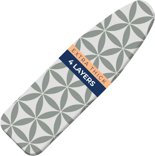 Vista 17 de Tabla de planchar, tabla de planchar compacta y ahorradora de espacio con cubierta extra gruesa de 3 capas, altura ajustable, fácil almacenamiento