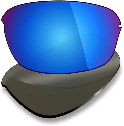 Vista 4 de Mryok 4 pares de lentes polarizadas de repuesto para gafas de sol Oakley Half Wire 2.0 Stealth BlackFire RedIce BlueSilver Titanium