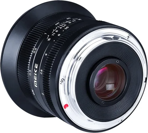 Vista 3 de Meike Lente de enfoque manual ultra gran angular f2.0 de 0.472 in compatible con cámaras sin espejo Sony E Mount APS-C A6400 A5000 A5100 A6000 A6100