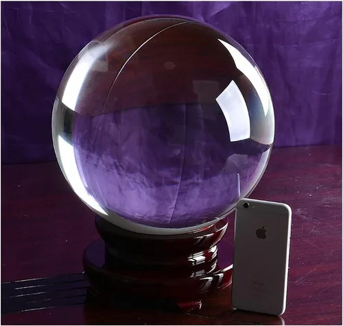 Vista 5 de Salud & Hogar Bola de Cristal de Cuarzo Esfera Centros de Mesa de Boda Decoraciones para el Hogar (Talla: 9.8 in)