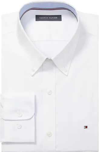 Vista 3 de Tommy Hilfiger Camisa de vestir para hombre Slim Fit Stretch Oxford