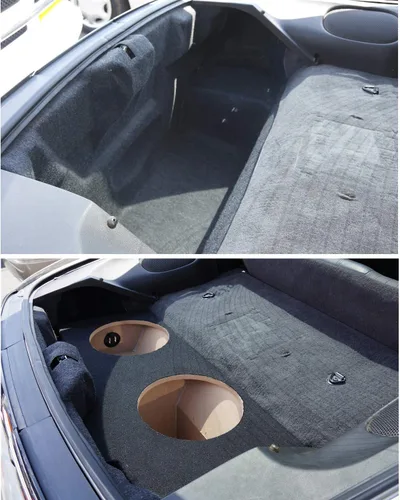 Vista 5 de American Sound Connection Compatible con Chevy Camaro o Pontiac Firebird Coupe 1993-2002 Dual 12" Subwoofer Hatch Sub Box Altavoz