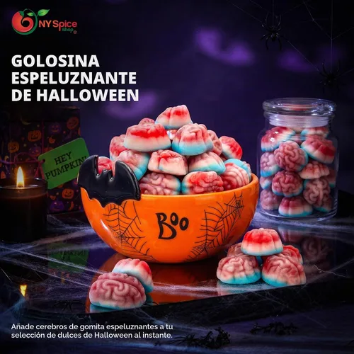 Vista 5 de NY Spice Shop - Gomitas de cerebro de Halloween, gomitas de cerebro