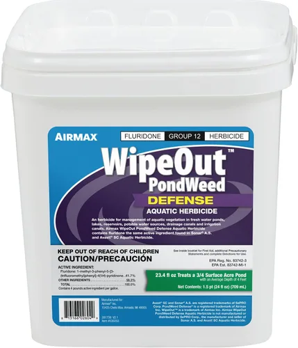 Vista 9 de Airmax Wipeout - Defensa contra malezas acuáticas, herbicida y control de malezas acuáticas, controla lentejas de agua y otra vegetación sumergida