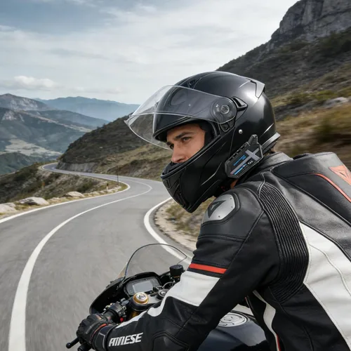 Vista 7 de Cascos modulares Bluetooth para motocicleta con luces traseras, aprobado por DOT, casco de motocicleta de doble visera, con altavoces duales