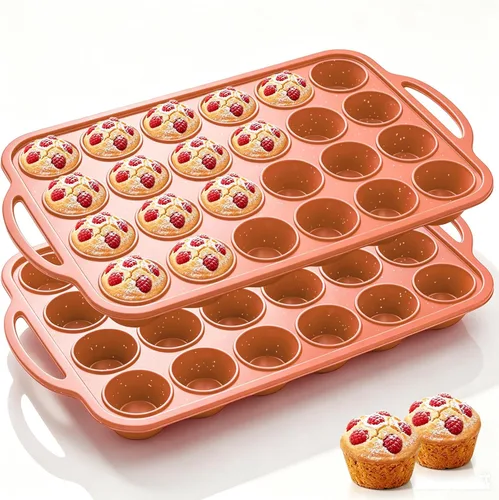 Vista 16 de Vinino Juego de moldes de silicona para muffins de 3 piezas con marco
