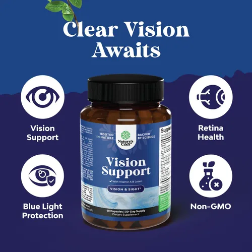 Vista 3 de Suplemento completo de salud ocular para adultos, luteína, 20 mg por porción, vitaminas para los ojos para la visión, presión ocular seca