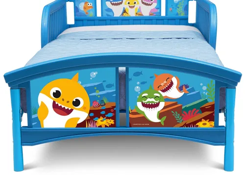 Vista 5 de Delta Children Cama infantil de plástico, Baby Shark