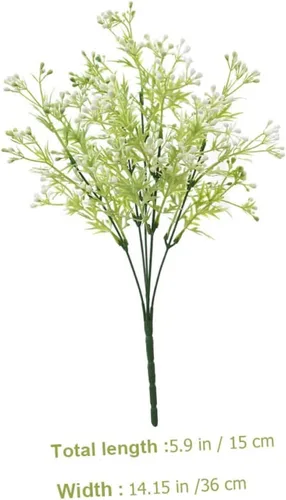 Vista 6 de IMIKEYA Rtificial decoración de plantas simuladas conjunto 4pcs vegetación falsa para decoración casera para fiesta