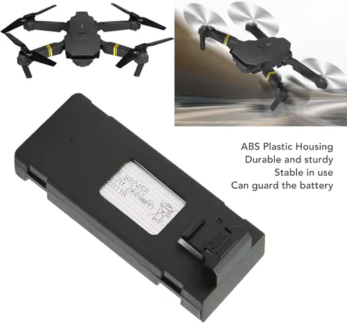 Vista 3 de SUNGOOYUE Batería de dron RC de 2600 mAh para E88 E88PRO E88MAX E525 E99 E99PRO P1 P5PRO K3 S1 P8, batería de repuesto UAV estable y duradera