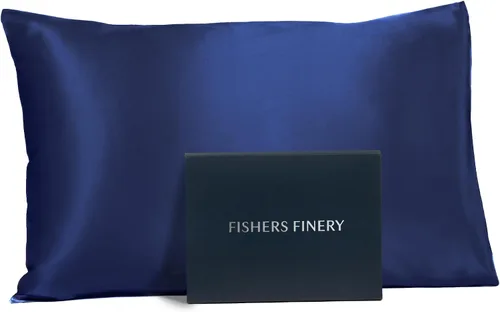 Vista 23 de Fishers Finery Funda de almohada de seda de morera 100% pura de 25mm (Rojo King)