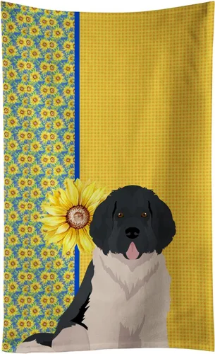 Vista 155 de Caroline's Treasures WDK5313KTWL - Toalla de cocina con diseño de girasoles de verano, color negro y tostado, Airedale Terrier, toalla de mano