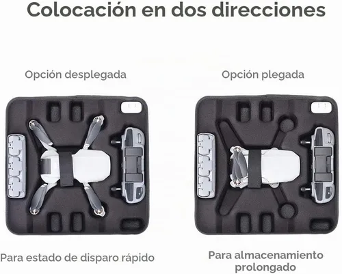 Vista 4 de RLSOCO Estuche de viaje para DJI Mini 4K/Mini 2/2 SE Fly More Combo – Se adapta a accesorios combinados: mando a distancia, baterías* 3, cubo