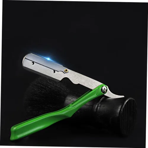 Vista 3 de Beavorty 2 unids mango ergonómico Barber Razor Blade Holder Barber Shop Blade Holder para el hogar