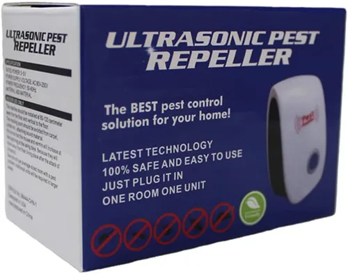 Vista 3 de Fenzer Repelente ultrasónico de control de plagas en interiores para insectos, insectos, ratones, arañas