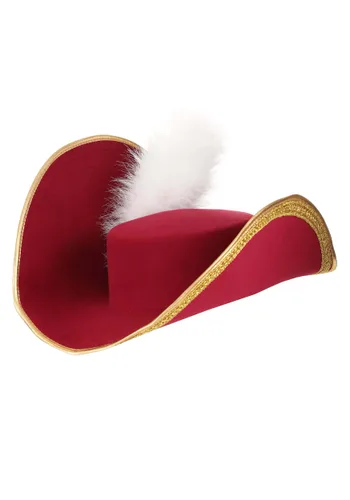 Vista 3 de Sombrero de Disfraz de Capitán Garfio para Adultos Multicolor