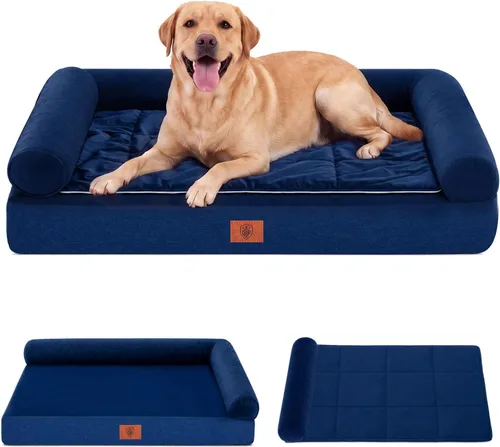 Vista 20 de GTPLAYER Dog Bed, Egg-Crate Foam Pressure Relief with Waterproof Washable Pet Bed 23.6" with 2-in-1 Cooling/Warming Pad, Non-Slip Bottom, Detachable