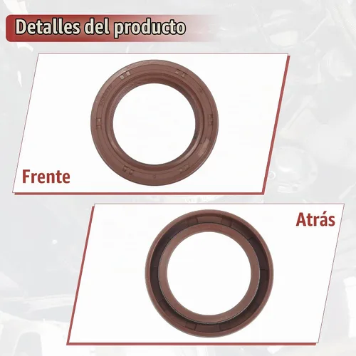 Vista 6 de uxcell 2 piezas de sello de aceite del cigüeñal del motor para Mitsubishi