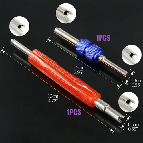 Vista 5 de Swpeet Kit de accesorios de núcleo de válvula de aire acondicionado, incluye surtido R12 R134a núcleo de válvula de refrigeración, núcleos