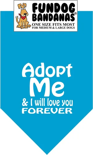 Vista 6 de Adopt Me & I Will Love You Forever - Bandana para perros pequeños de menos de 20 libras, rosa intenso