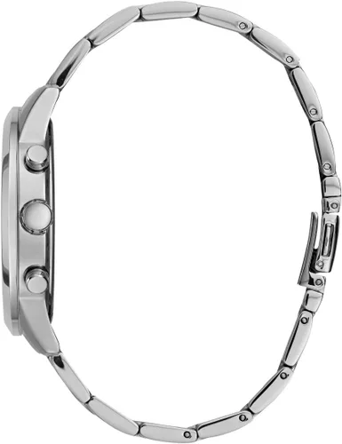 Vista 4 de GUESS Classic Gold-Tone Stainless Steel Bracelet Watch with Day