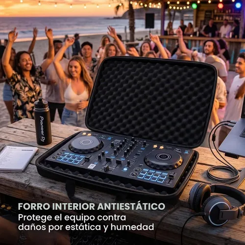 Vista 4 de Gearlux Carcasa rígida para controlador de DJ para Pioneer DDJ-FLX4