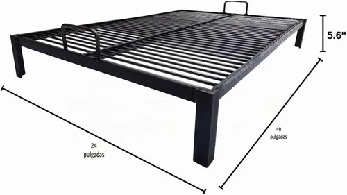 Vista 6 de Parrilla Argentina Premium - Parrilla Argentina de Hierro - Barbacoa Parrilla Asado (24 x 16 in)