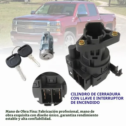 Vista 4 de 12458191 12533953 15822350 19168637 Cilindro de bloqueo con llave e interruptor de encendido para Pontiac Grand Prix 2004-2006 3.8L 5.3L